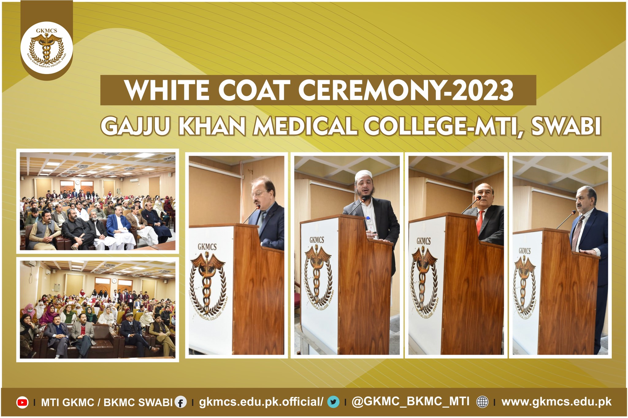 Press Release Media Cell GKMC-MTI, 13 February 2023 White coat / Oath-Taking Ceremony Held at GKMC-MTI SWABI